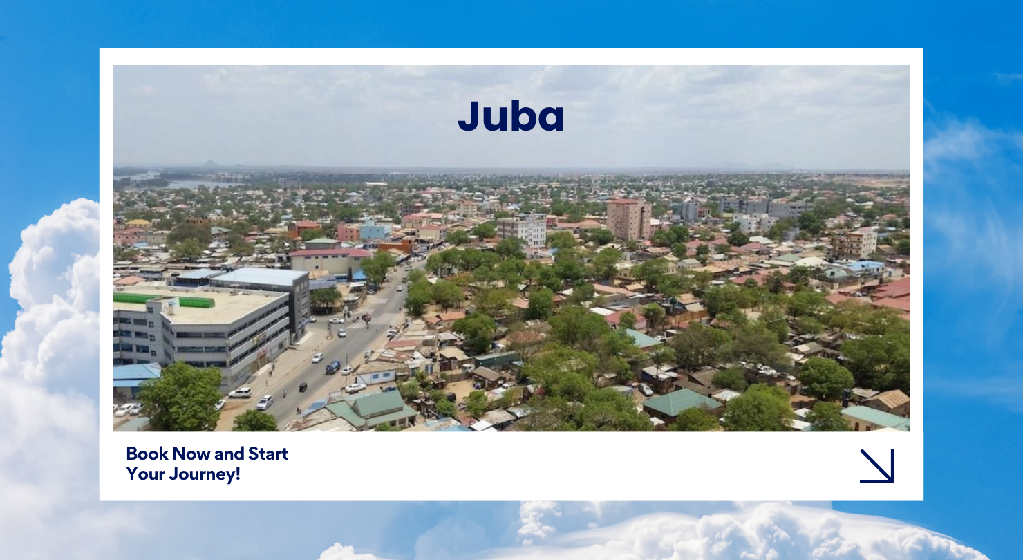 Juba cityscape on the Nile